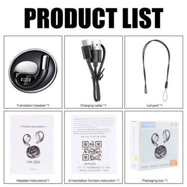 Real - Time Smart Translator Earbuds - 144 Languages - InspiredGrabs.com